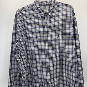 Eddie Bauer Checkered Button Down Dress Shirt